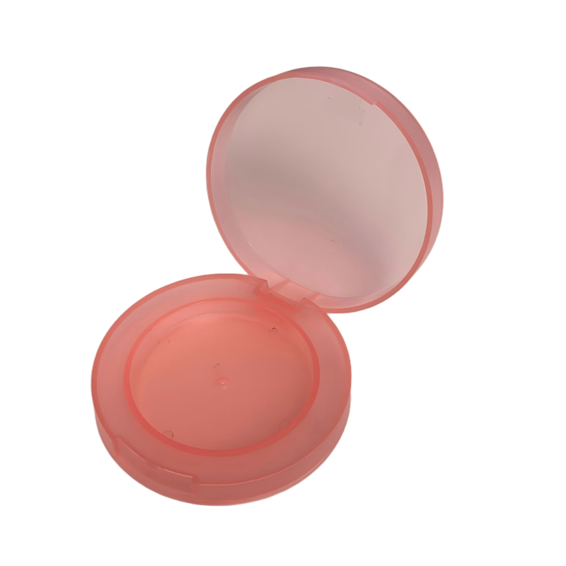 2526-1 علبة بودرة خفيفة الوزن ذات مظهر غير لامع من مادة PP ذات حجرة واحدة فارغة