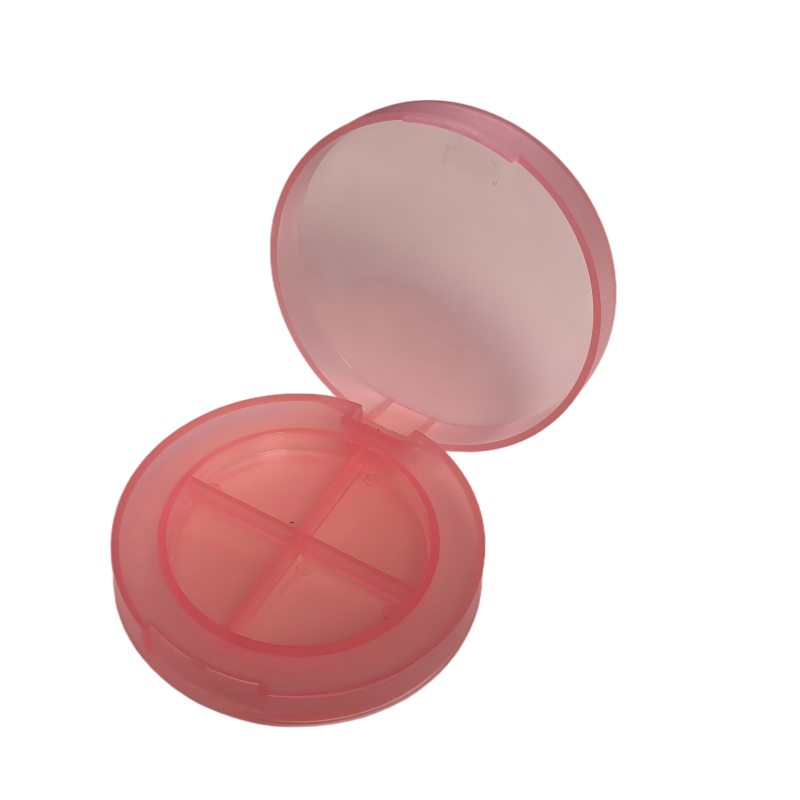 2526-4 عبوة مستحضرات تجميل مستديرة من مادة PP بأربعة أقسام لظلال العيون｜تدعم التخصيص حسب الطلب