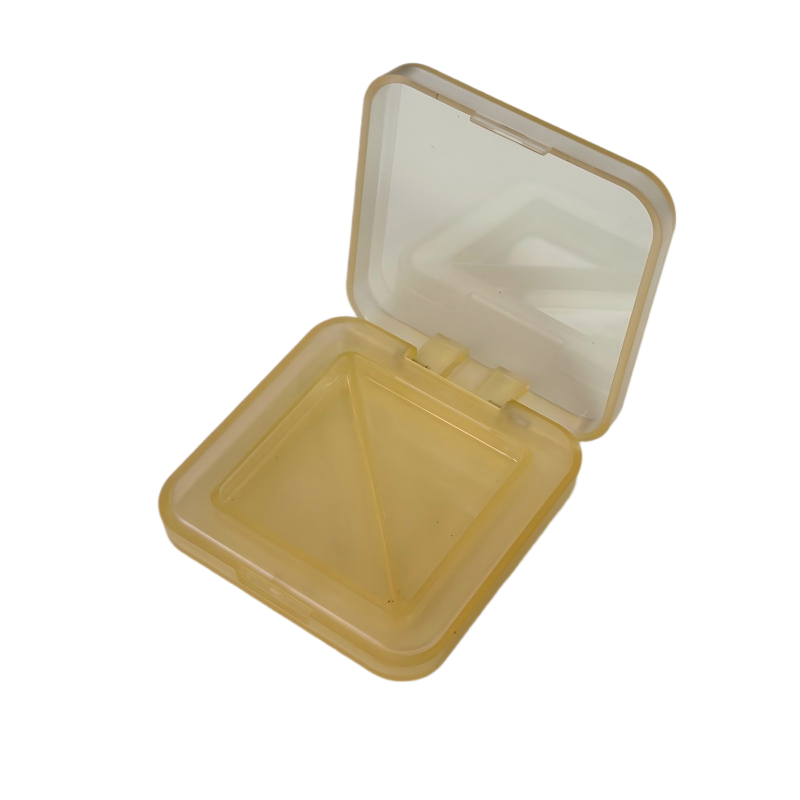 2528-2 حقيبة مستحضرات تجميل مربعة بغطاء قابل للطي بتدرج لوني｜عبوات مستحضرات تجميل بلاستيكية صديقة للبيئة قابلة للتخصيص