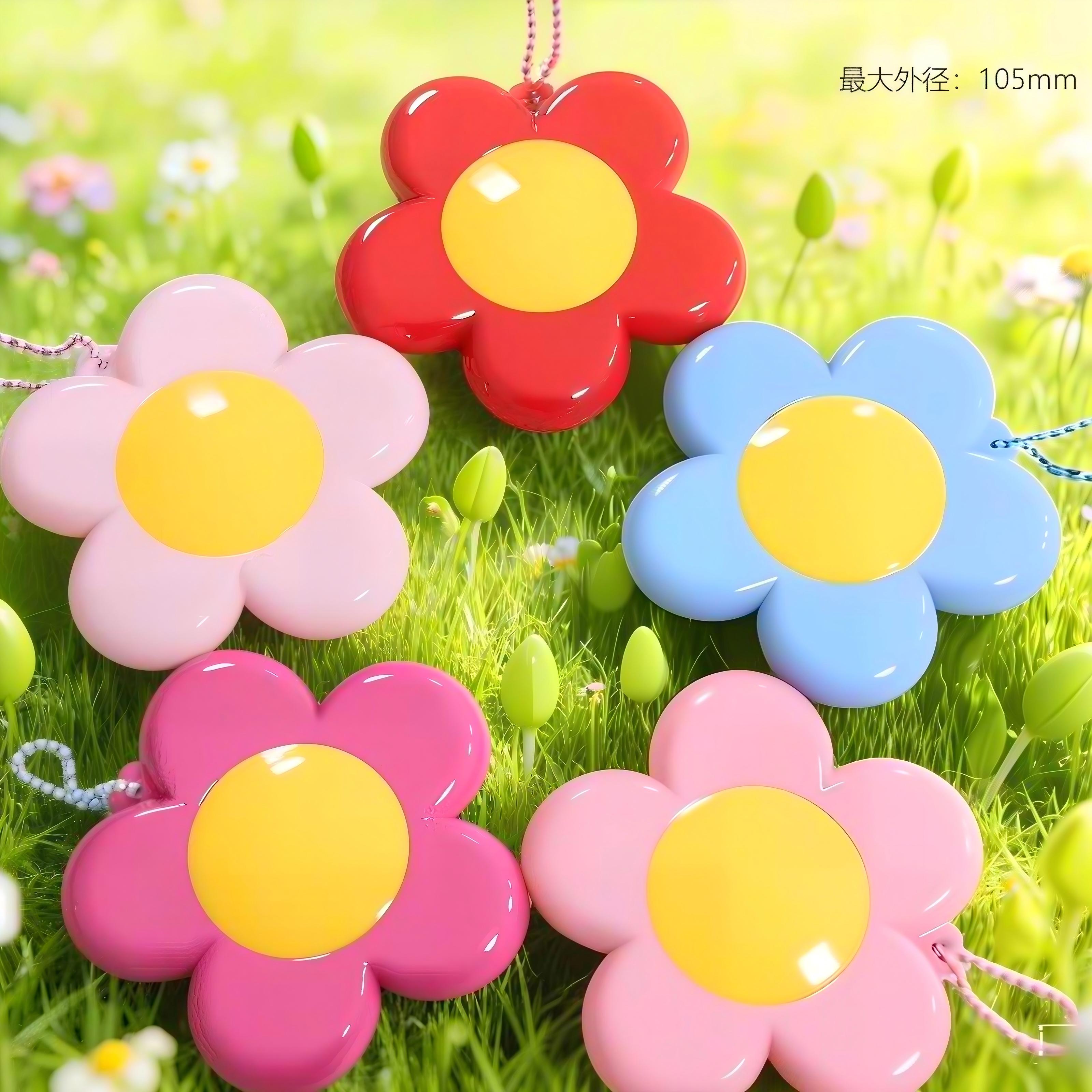 بalette ظلال عيون على شكل زهرة بـ6 ألوان – محمولة وأنيقة لتنظيم الماكياج